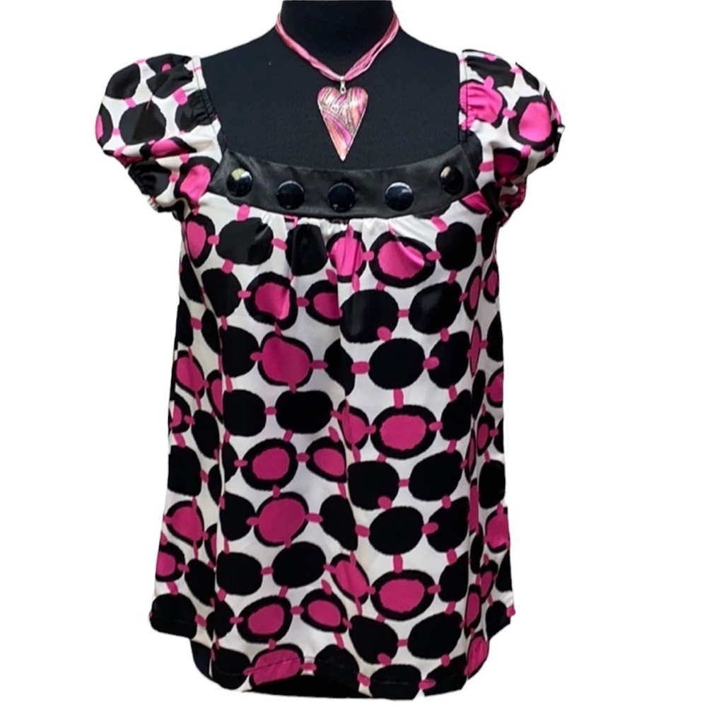 Joy Joy Printed Design Blouse